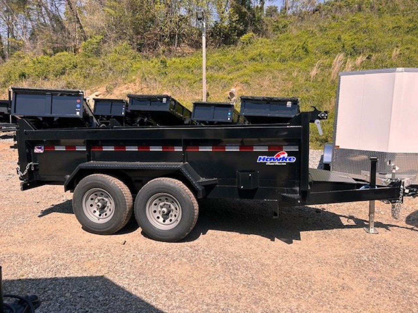 New 2025 Hawke Trailers 7x12 12K Dump Trailer