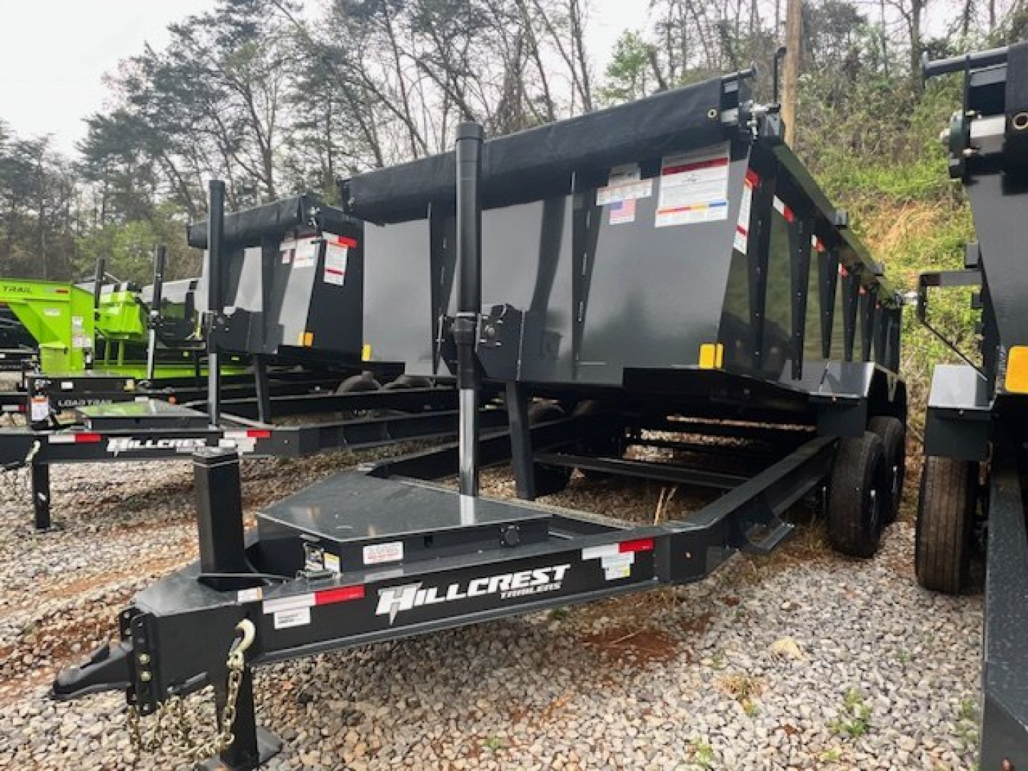 New Hillcrest Dump 7x14 14K 40" W/ Hyd Jack & HD Tube Ramps
