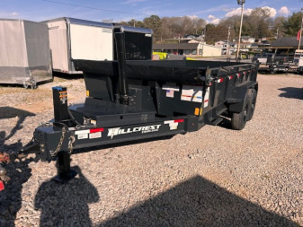 New 2025 Hillcrest Trailers 7X14 14K 2' w/ hd tube ramps & hyd jack
