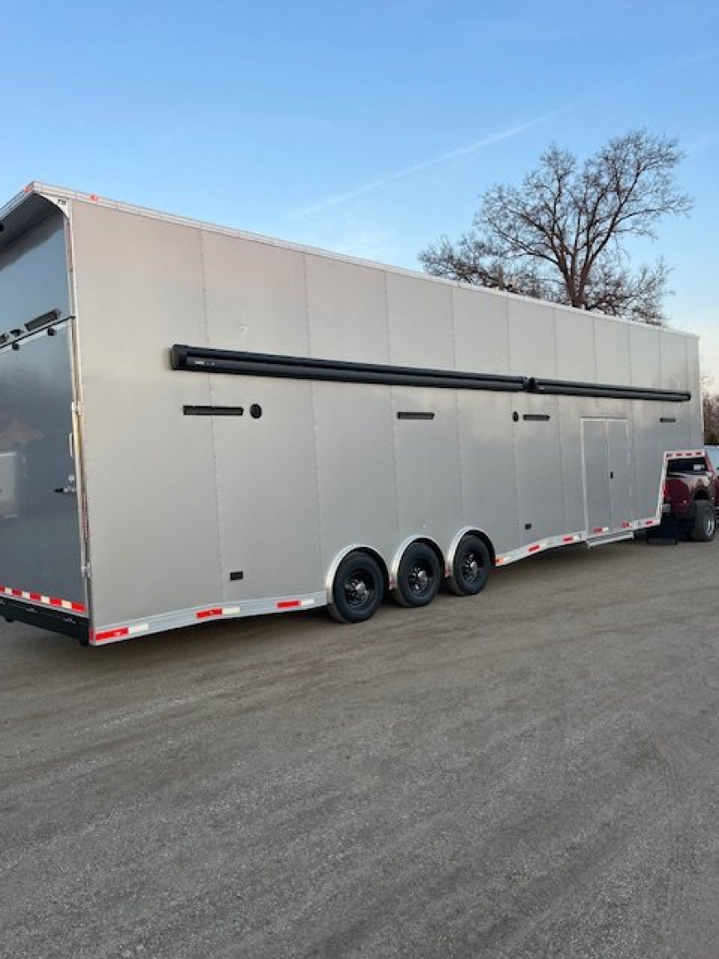 New 2025 Outlaw Trailers 8.5 x 42 Gooseneck Stacker 21K Car / Racing Trailer