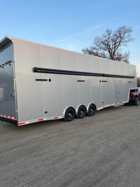 New 2025 Outlaw Trailers 8.5 x 42 Gooseneck Stacker 21K Car / Racing Trailer