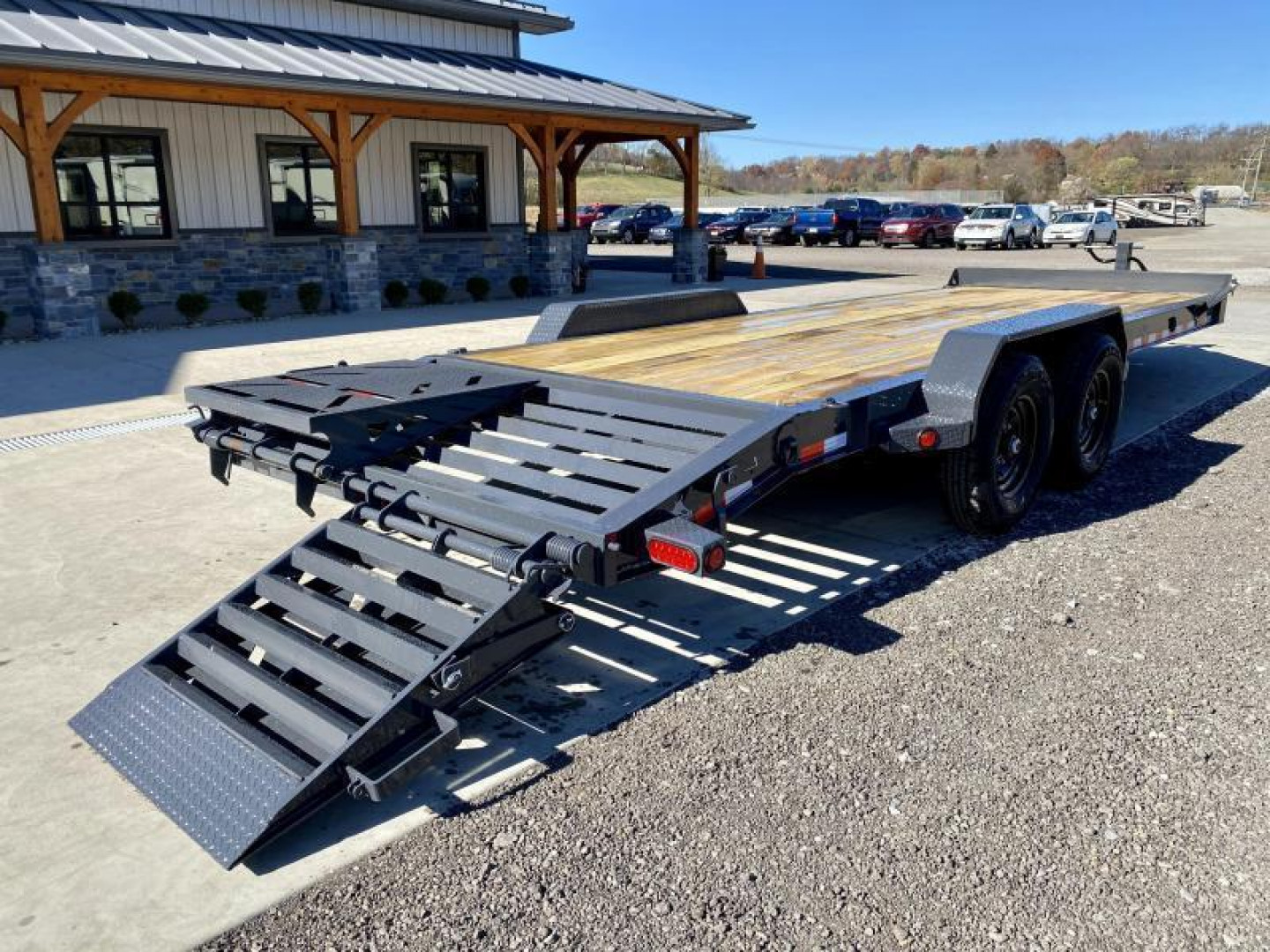New 2025 Iron Bull 7x22' Equipment Trailer 14000# GVW * FULL WIDTH RAMPS * 8" I-BEAM FRAME * OVERSIZE TOOLBOX * HD COUPLER