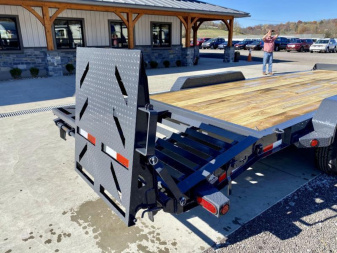 New 2025 Iron Bull 7x22' Equipment Trailer 14000# GVW * FULL WIDTH RAMPS * 8" I-BEAM FRAME * OVERSIZE TOOLBOX * HD COUPLER