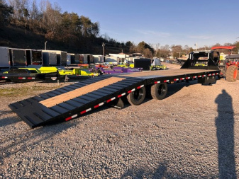 New 2025 Load Trail 102" x 32' 40K Hydraulic Dovetail Gooseneck Equipment Trailer