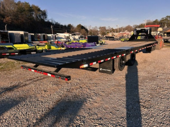 New 2025 Load Trail 102" x 32' 40K Hydraulic Dovetail Gooseneck Equipment Trailer