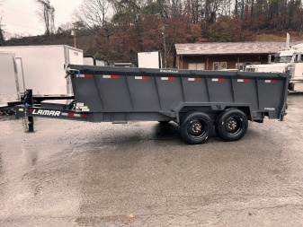 New 2025 Lamar Trailers 7x16 16k 3' sides Dump Trailer