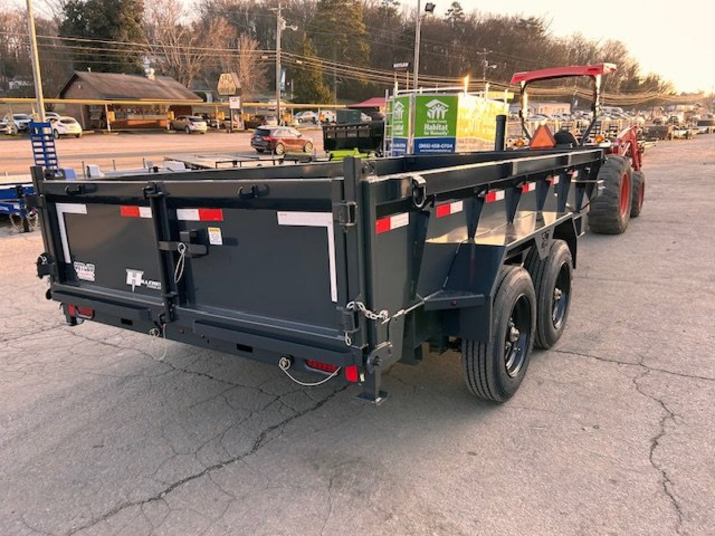 New 2025 Hillcrest Trailers 7X14 17.6K Dump Trailer W/ Hyd Jack