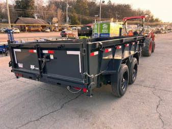 New 2025 Hillcrest Trailers 7X14 17.6K Dump Trailer W/ Hyd Jack