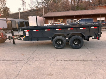 New 2025 Hillcrest Trailers 7X14 17.6K Dump Trailer W/ Hyd Jack