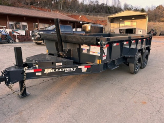 New 2025 Hillcrest Trailers 7X14 17.6K Dump Trailer W/ Hyd Jack