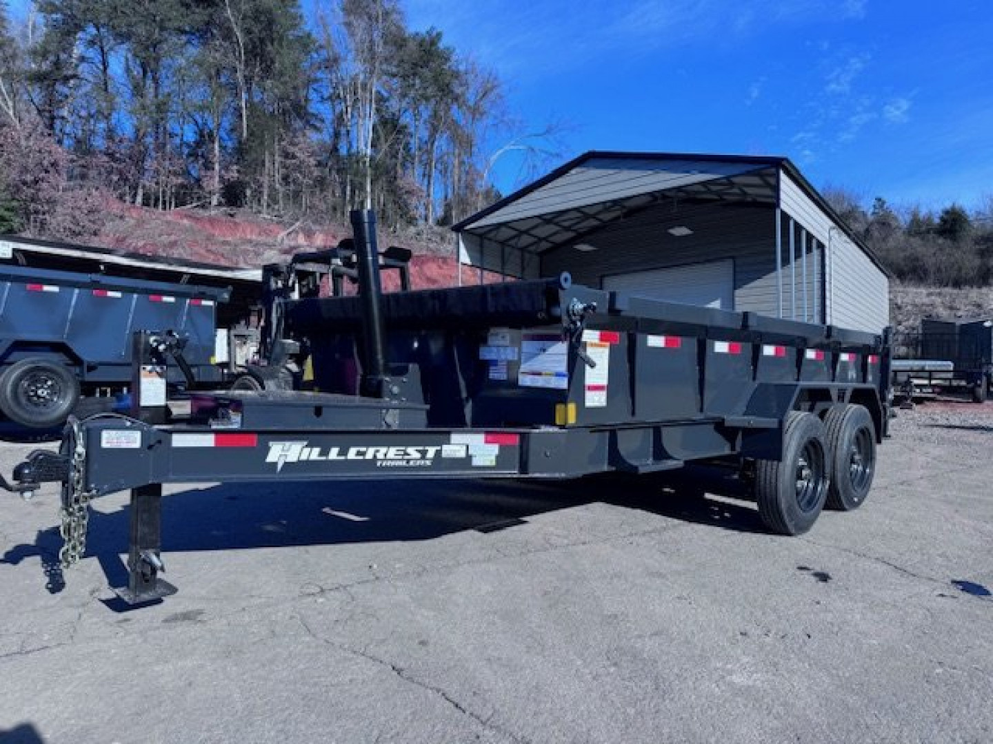 New 2026 Hillcrest Trailers 7x14 17.6k Dump Trailer