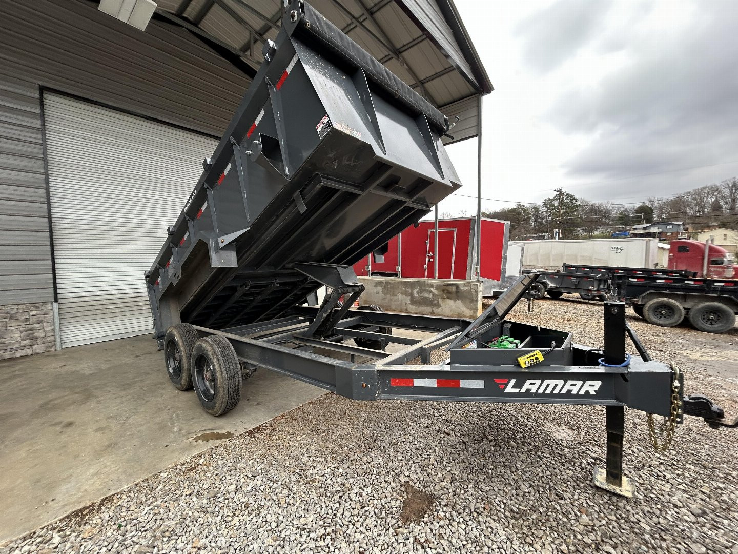 Used 2024 Lamar Trailers 7X14 16K Dump Trailer
