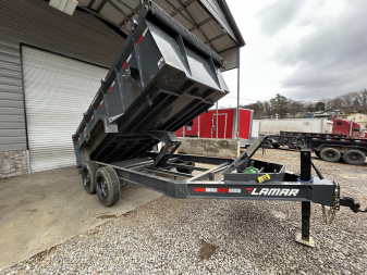 Used 2024 Lamar Trailers 7X14 16K Dump Trailer