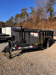 New 2025 Hillcrest Trailers 7x16 17.6k 40  sides Dump Trailer W/ HD Tube Ramps