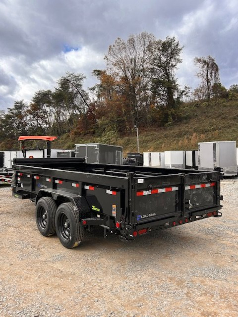 New 2025 Load Trail 7x16 16k Dump Trailer 2' BP W/ Telescopic & Hyd Jack