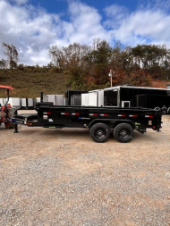 New 2025 Load Trail 7x16 16k Dump Trailer 2' BP W/ Telescopic & Hyd Jack