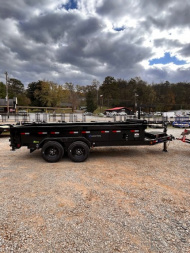New 2025 Load Trail 7x16 16k Dump Trailer 2' BP W/ Telescopic & Hyd Jack