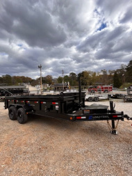 New 2025 Load Trail 7x16 16k Dump Trailer 2' BP W/ Telescopic & Hyd Jack