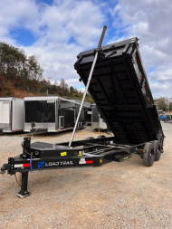 New 2025 Load Trail 7x16 16k Dump Trailer 2' BP W/ Telescopic & Hyd Jack