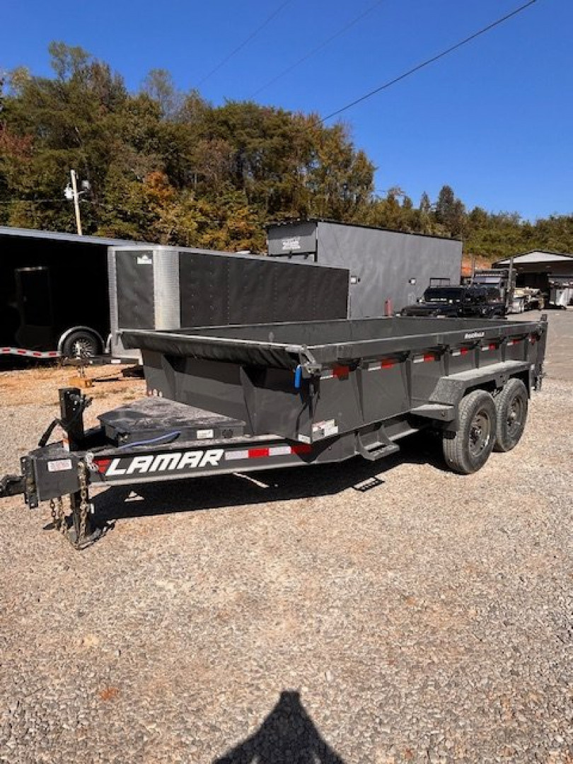 New 2025 Lamar Trailers 7x14 14K 2' Sides BP Dump Trailer