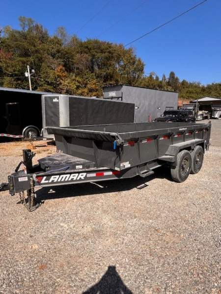 New 2025 Lamar Trailers 7x14 14K 2' Sides BP Dump Trailer