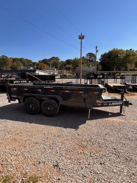 New 2025 Lamar Trailers 7x14 14K 2' Sides BP Dump Trailer