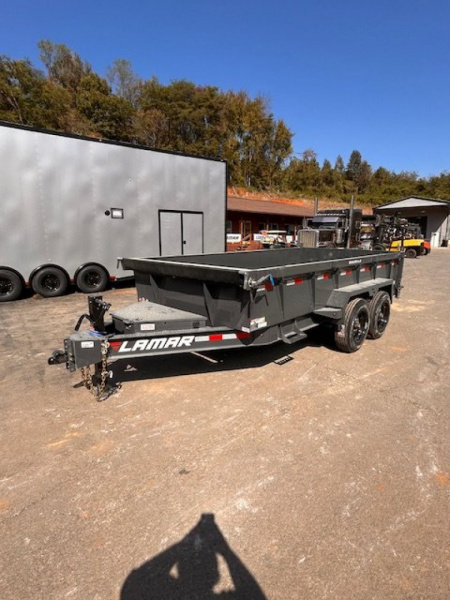 New 2025 Lamar Trailers 7x14 16k Dump Trailer