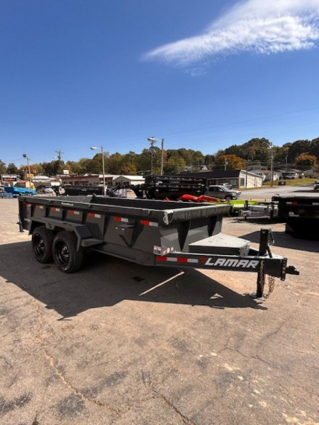 New 2025 Lamar Trailers 7x14 16k Dump Trailer