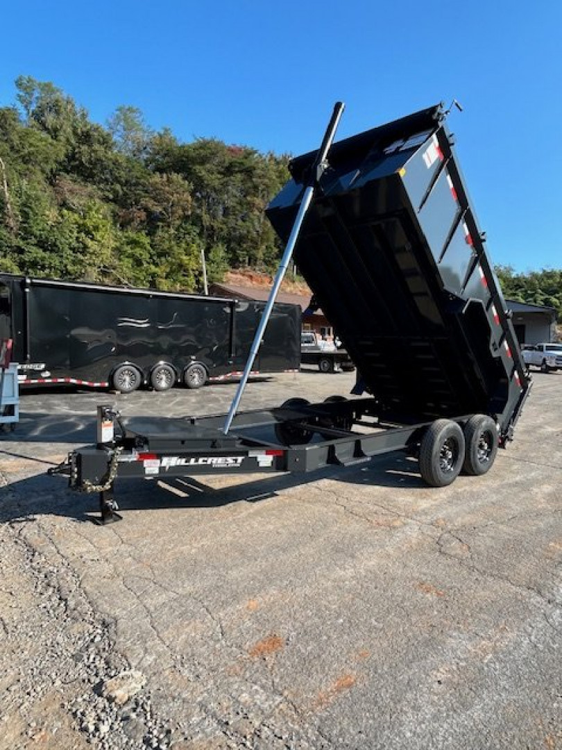 New 2025 Hillcrest Trailers 7x14 14k 40" Sides Dump Trailer