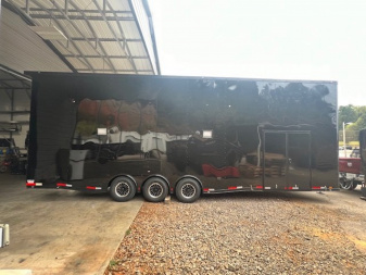New 2025 Outlaw Trailers 8.5x32 Stacker Race Trailer Cargo / Enclosed Trailer