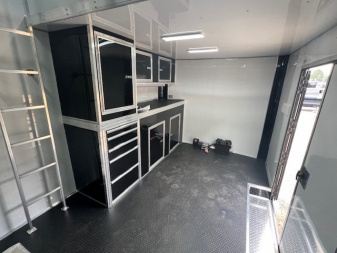 New 2025 Outlaw Trailers 8.5x32 Stacker Race Trailer Cargo / Enclosed Trailer