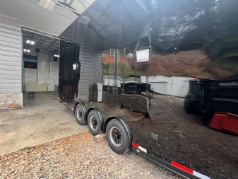 New 2025 Outlaw Trailers 8.5x32 Stacker Race Trailer Cargo / Enclosed Trailer