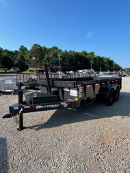 New 2025 Hillcrest Trailers 7X16 14K Dump Trailer W/ Hyd Jack and HD Tube Ramps
