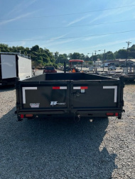 New 2025 Hillcrest Trailers 7X16 14K Dump Trailer W/ Hyd Jack and HD Tube Ramps