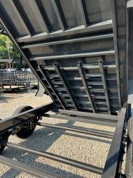 New 2025 Hillcrest Trailers 7X16 14K Dump Trailer W/ Hyd Jack and HD Tube Ramps