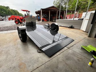 New 2024 OUTLAW TRAILERS 9' Hillcrest Hyd. Drop Deck Motorcycle Trailer Utility Trailer