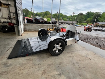 New 2024 OUTLAW TRAILERS 9' Hillcrest Hyd. Drop Deck Motorcycle Trailer Utility Trailer