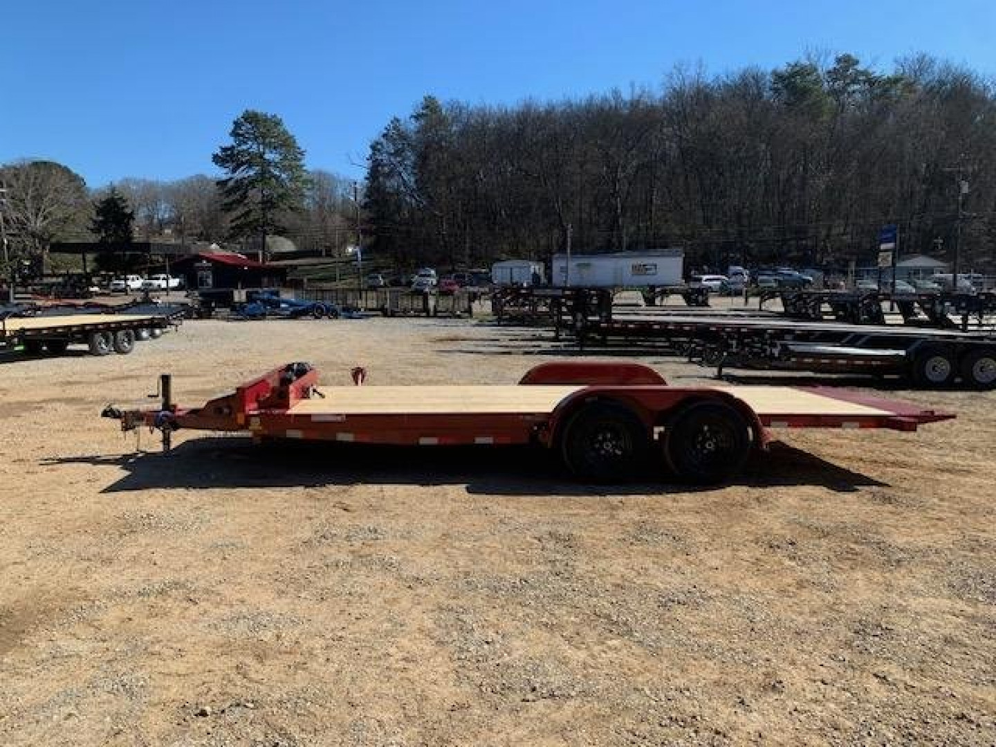 New 2024 Load Trail 83x20 10K Tilt Trailer- Maroon