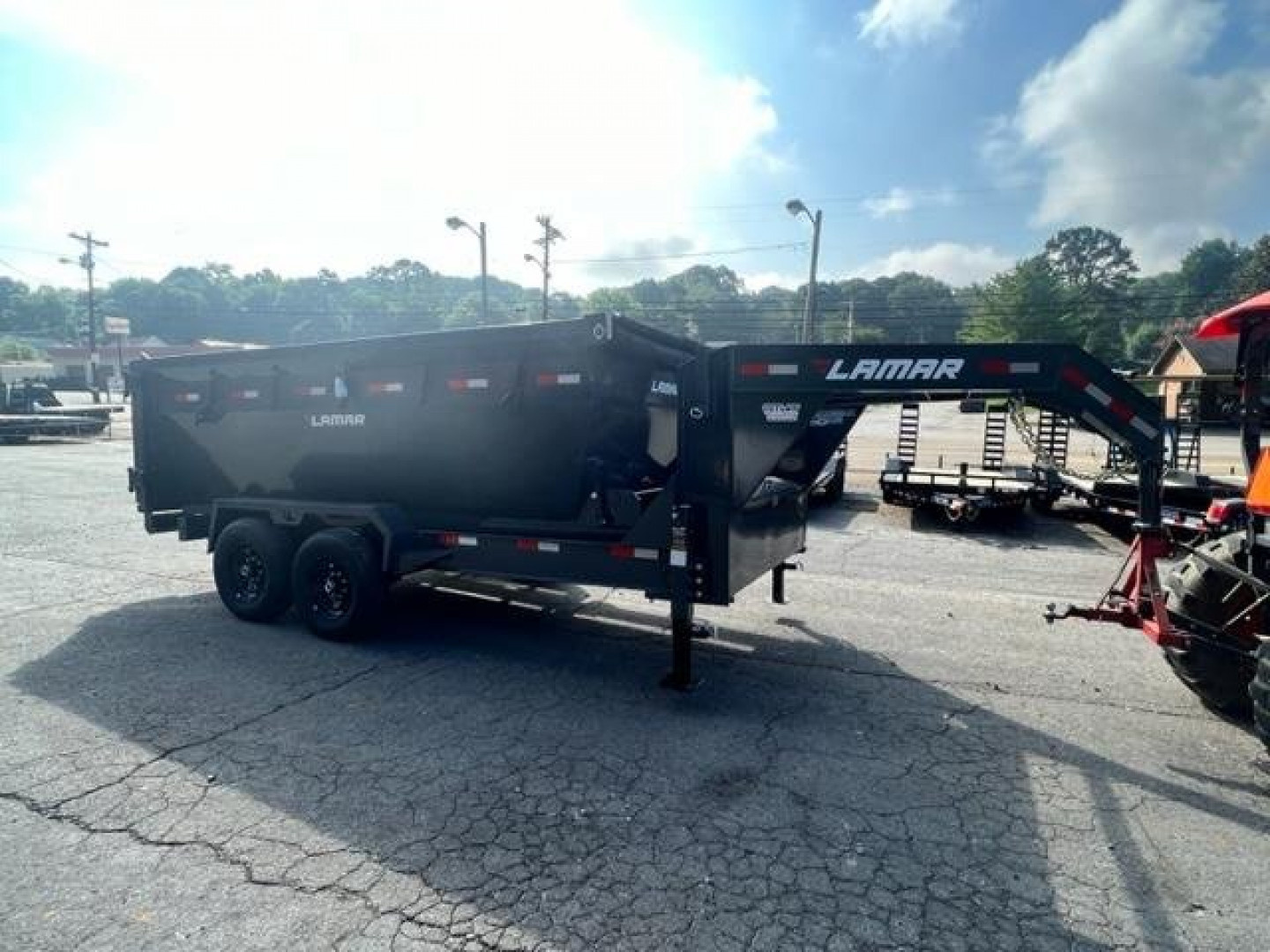 New NEW 2024 Lamar Trailers 7x14 Roll Off  Dump Trailer