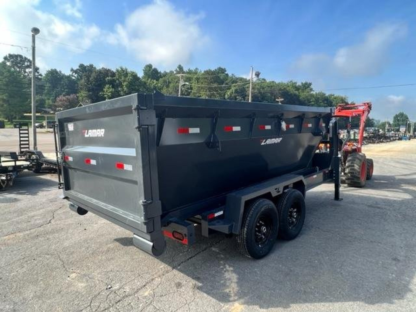 New NEW 2024 Lamar Trailers 7x14 Roll Off  Dump Trailer
