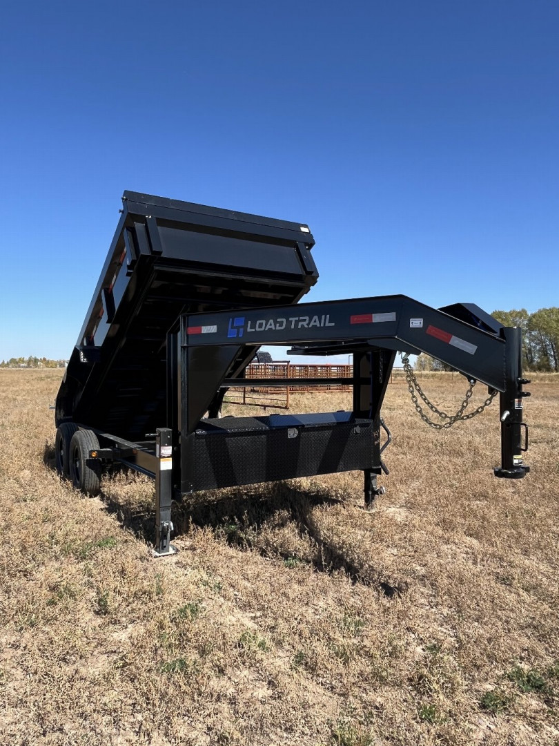 New 2025 Load Trail 83" x 14' Tandem Axle Gooseneck Low-Pro Dump