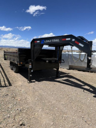 New 96" X 14' TANDEM AXLE GOOSENECK DECK OVER DUMP