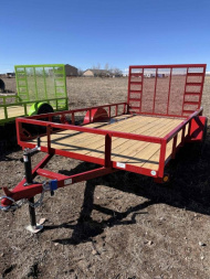 New 77" X 12' SINGLE AXLE (2" X 3" ANGLE FRAME)