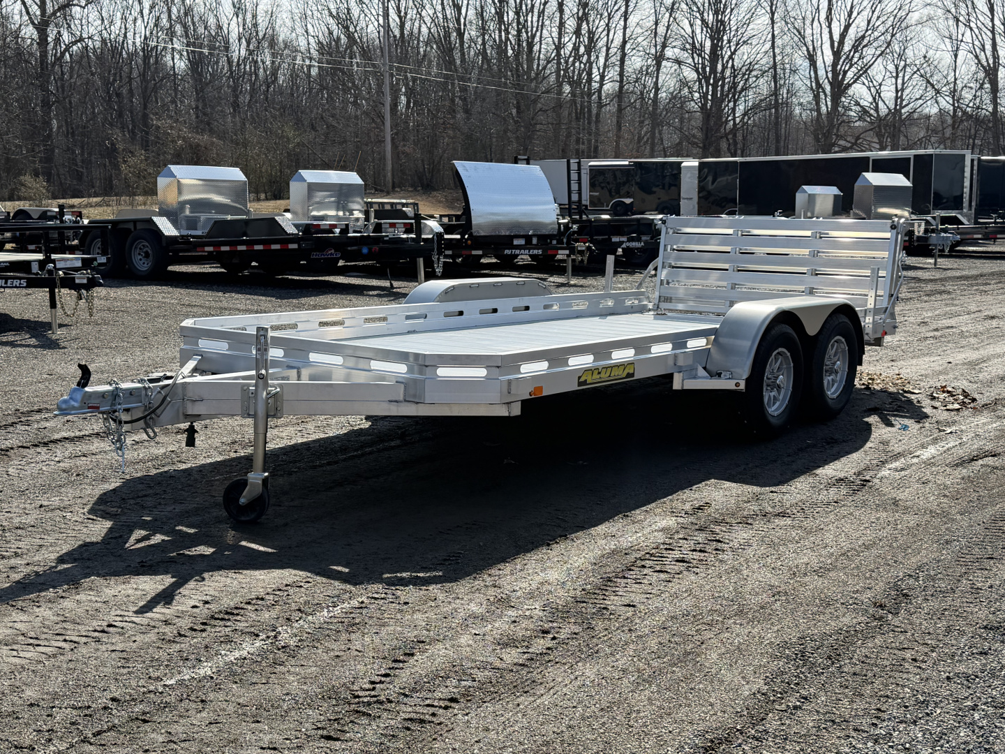 New 2026 ALUMA 7816TA-EL-BT 78" x 16' Aluminum Utility Utility Trailer