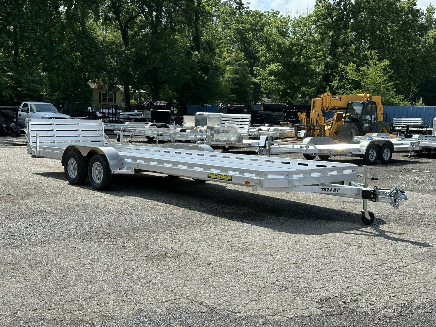 New 2026 ALUMA 7824TA-EL-BT 78" x 24' Aluminum Utility Utility Trailer
