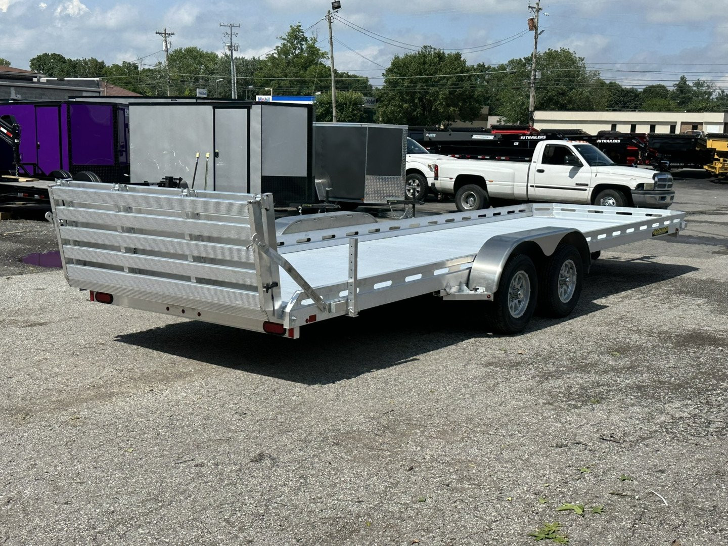 New 2026 ALUMA 7824TA-EL-BT 78" x 24' Aluminum Utility Utility Trailer