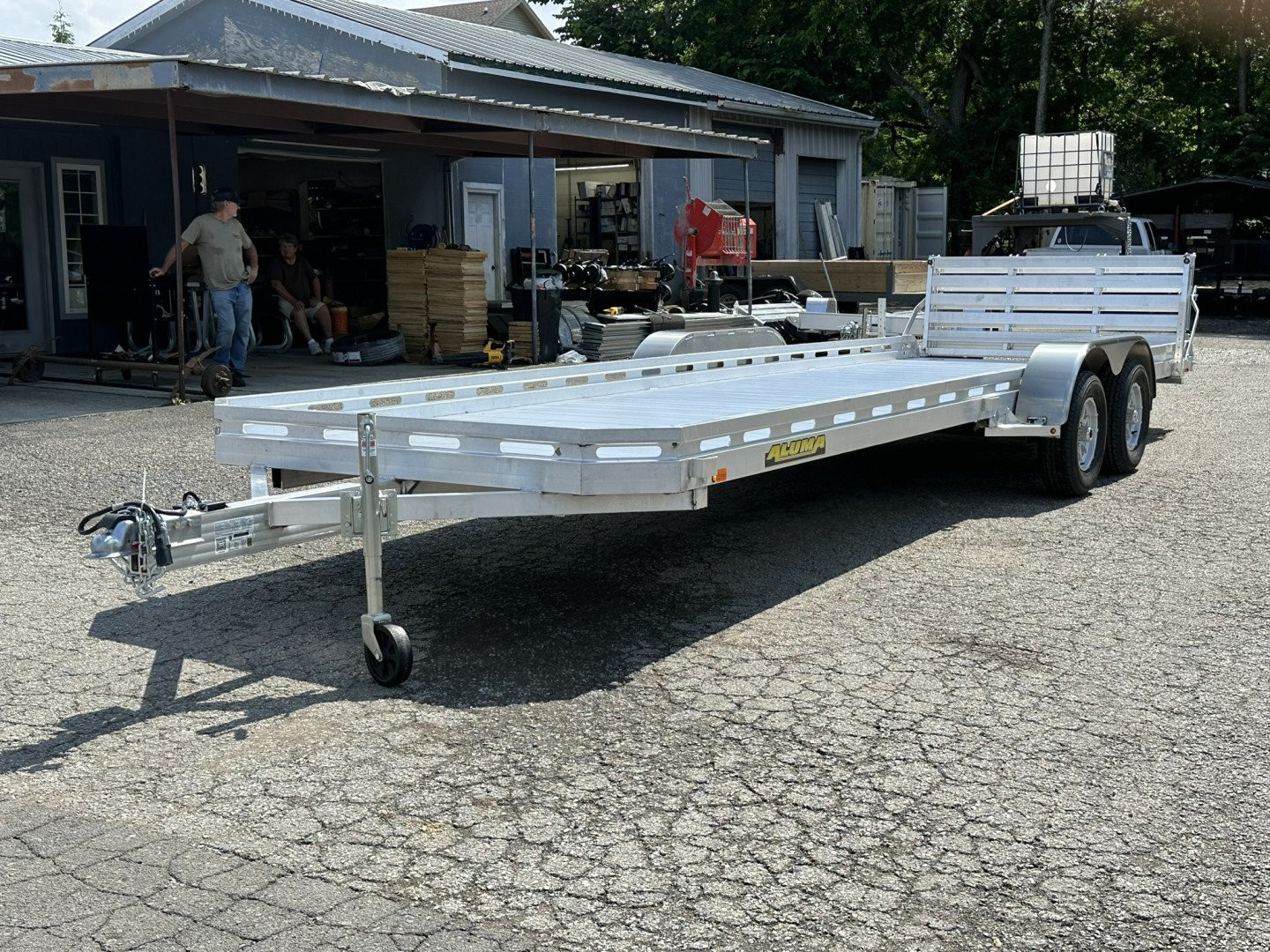 New 2026 ALUMA 7824TA-EL-BT 78" x 24' Aluminum Utility Utility Trailer