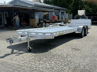New 2026 ALUMA 7824TA-EL-BT 78" x 24' Aluminum Utility Utility Trailer