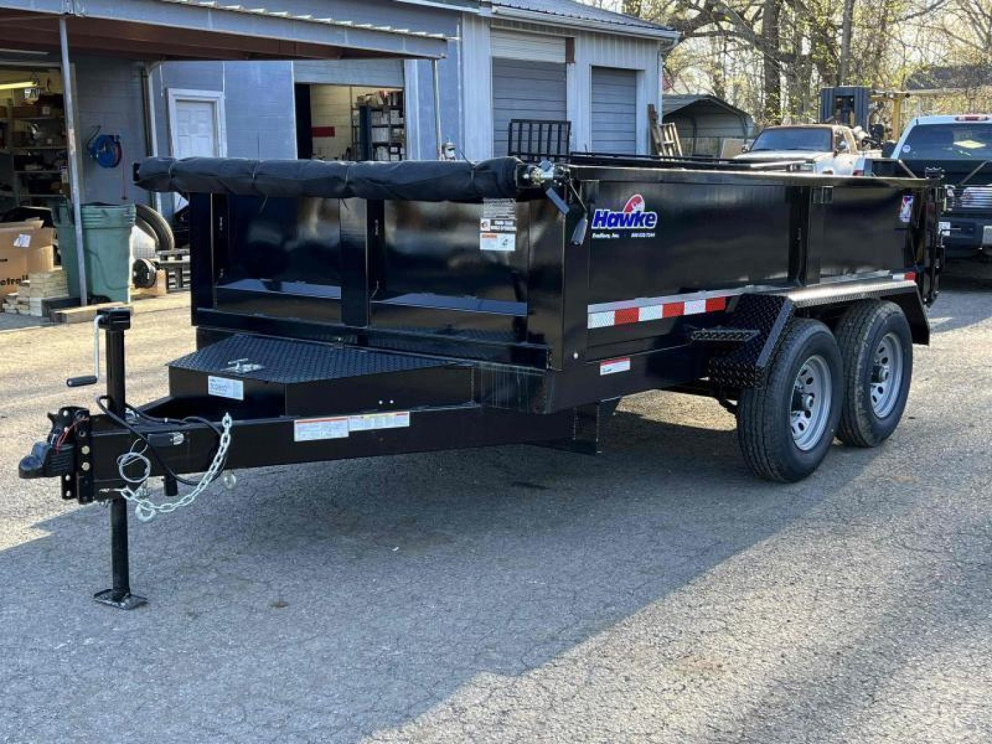 New 2025 HAWKE TRAILERS 6' x 12' 10K Dump Trailer