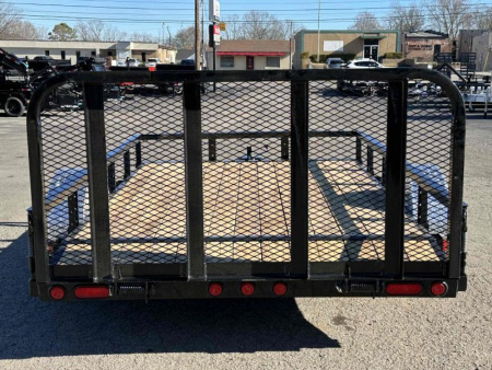 New 2024 PJ TRAILERS 77" x 10' Single Axle Channel Utility (U7) Utility Trailer